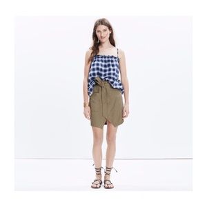 Madewell Portside Skirt in Olive - Size 12